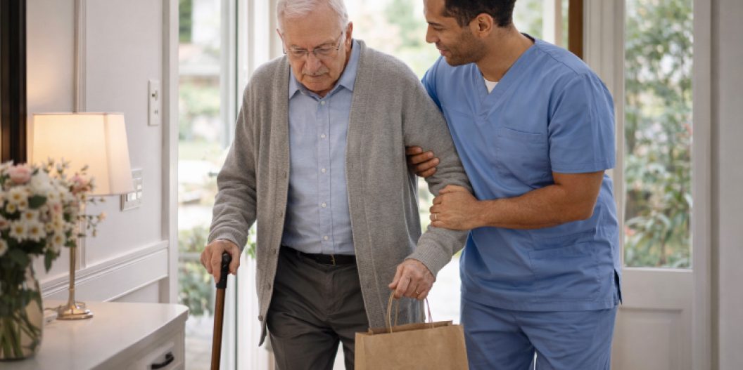 Aide à domicile bienveillante pour personnes âgées dans le Var